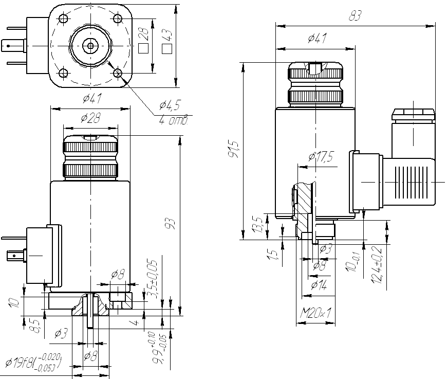 габаритные размеры МЭГ6